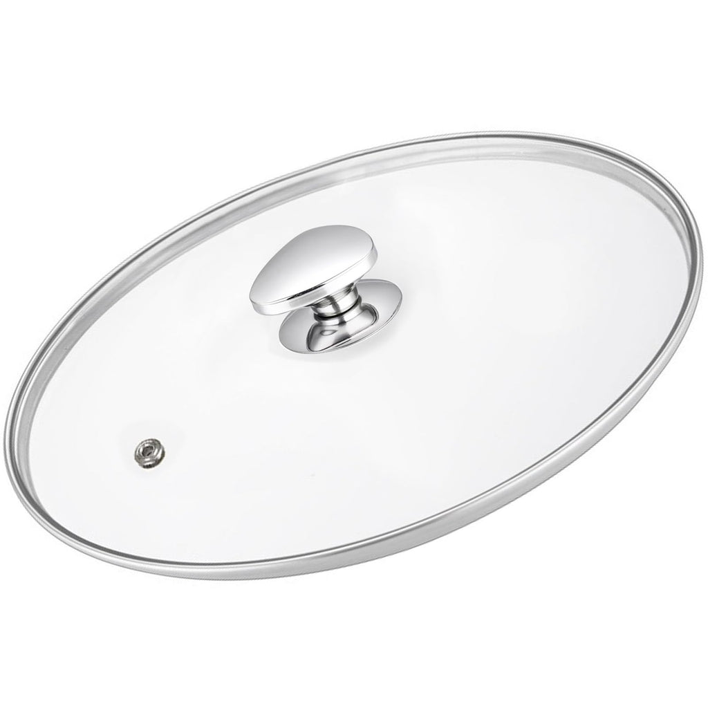 14 Inch Clear Tempered Glass Lid with Vent R795