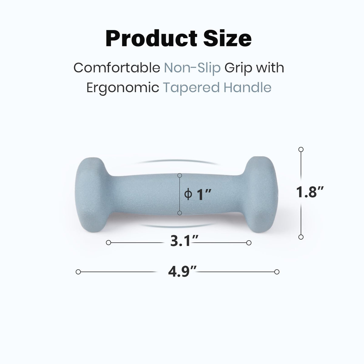 Set of 2 Neoprene Coated Hex Dumbbells I930