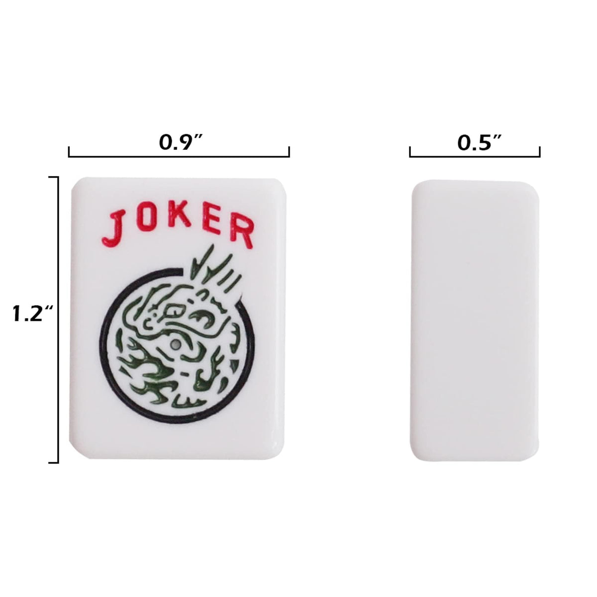 American Mahjong Set 166 White Tiles with Red Bag and Racks L635100