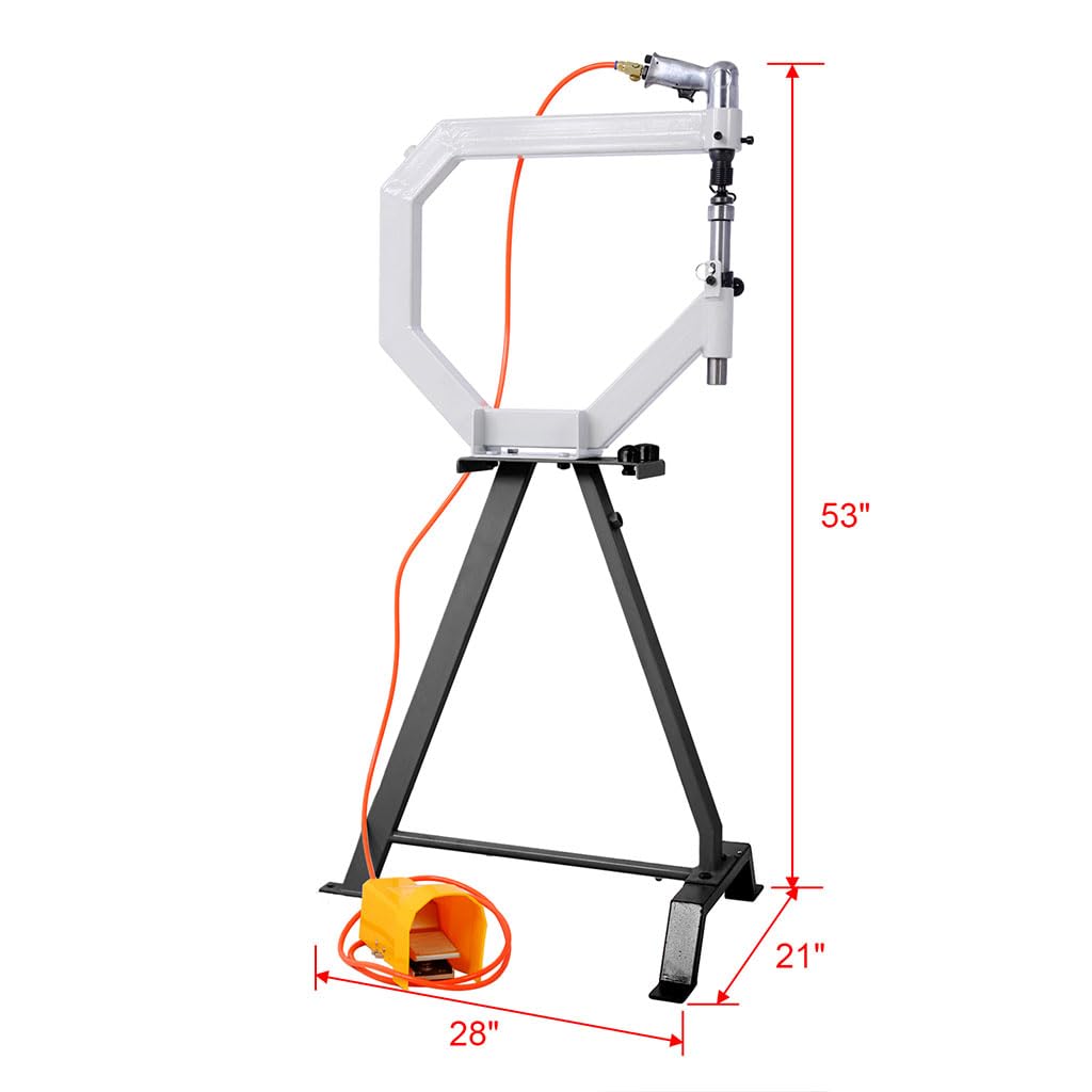 18 Gauge Pneumatic Planishing Hammer with Steel Stand and Foot Pedal O10992