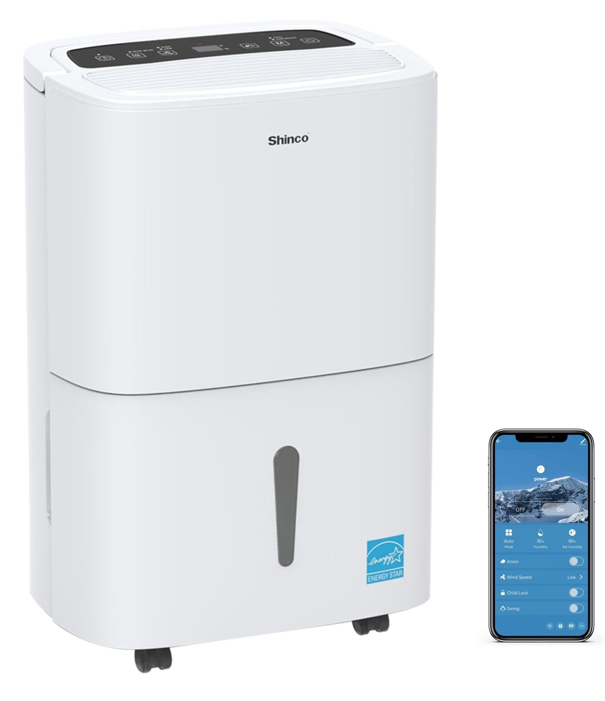 6,000 Sq.Ft Energy Star Dehumidifier with WIFI W987464
