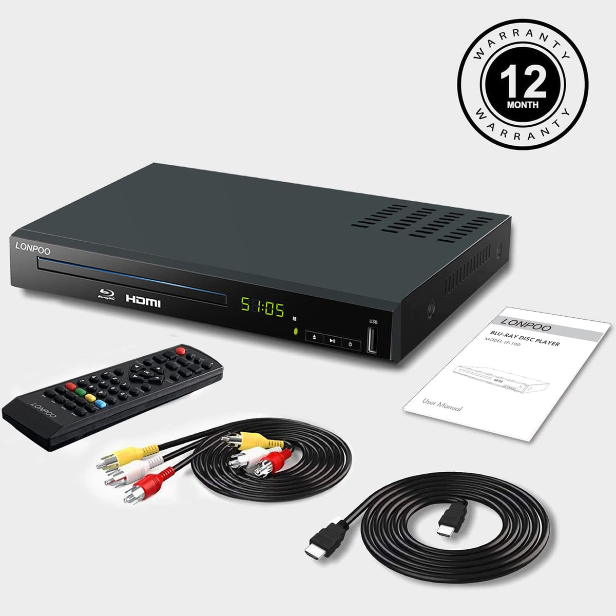 Full HD DVD Player HDMI with Dolby Digital TrueHD/DTS U759