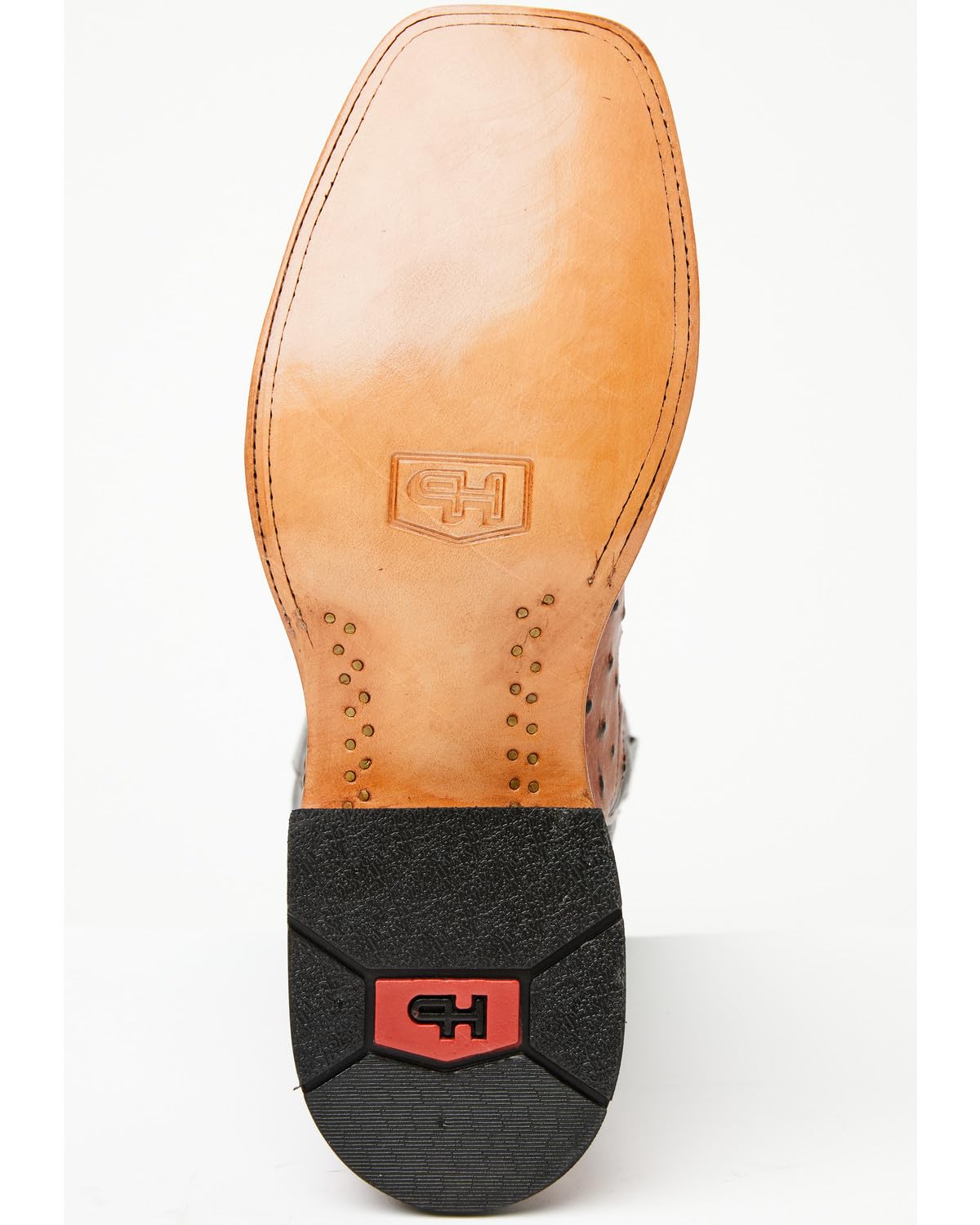Cognac Ostrich Print Tall Western Boots G10001