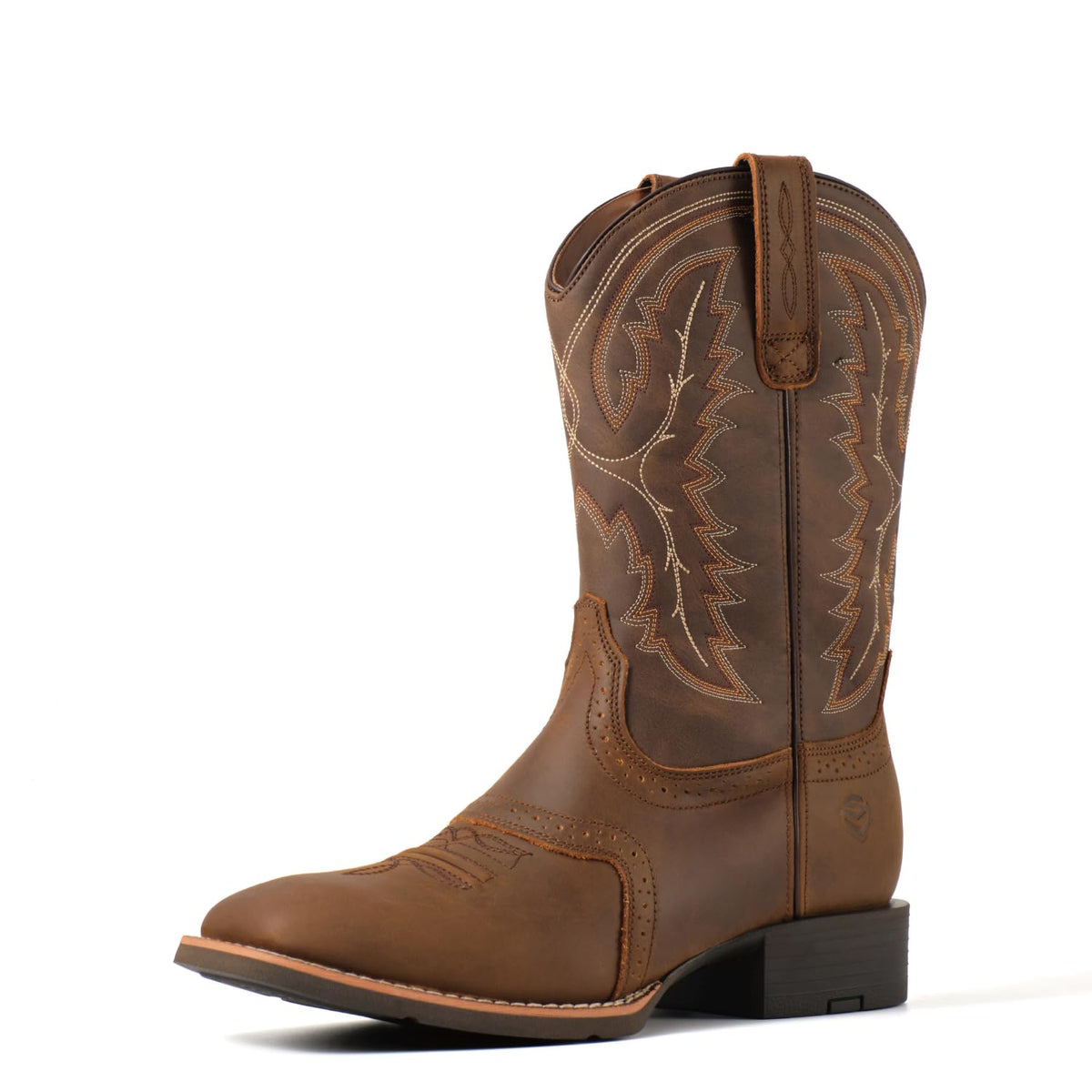 Western Cowboy Boots Square Toe with Embroidery T7547