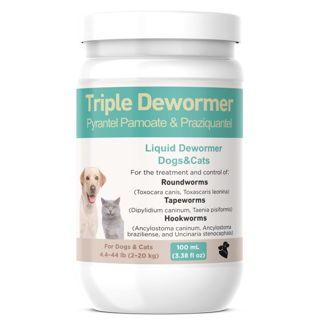 Broad Spectrum Pyrantel Pamoate and Praziquantel Dewormer Liquid 3.38 fl oz U256