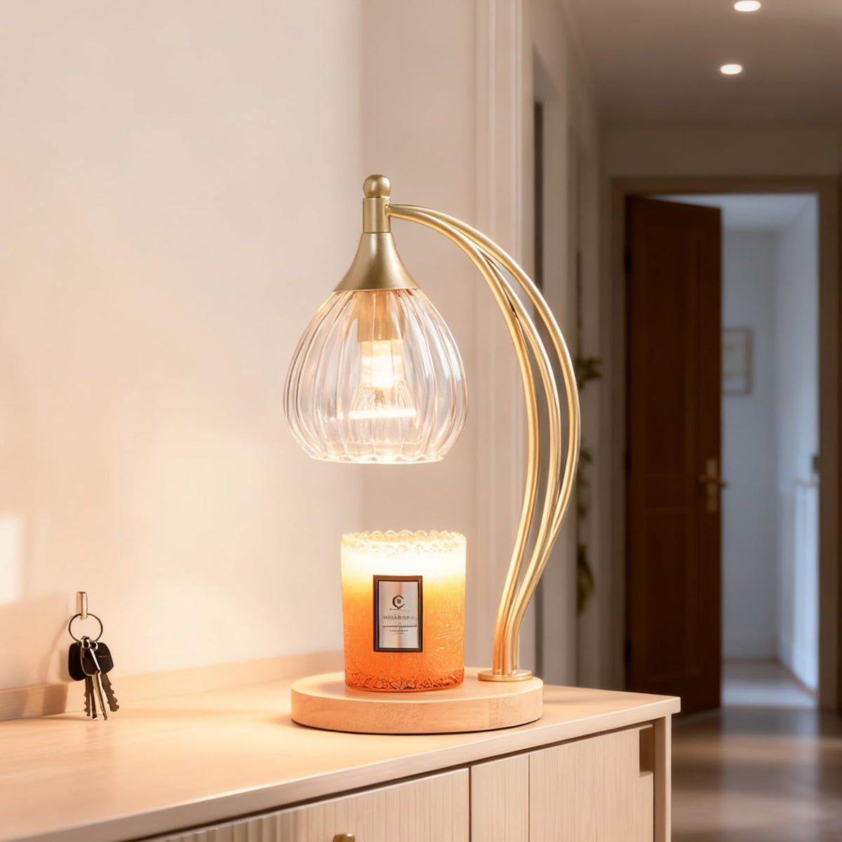 Dimmable Candle Warmer Lamp with Timer C8221
