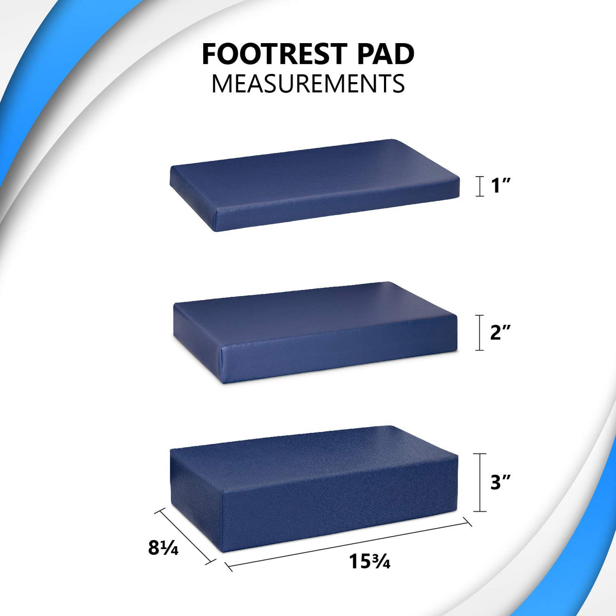 Wheelchair Foot-Rest Extender Elevating Pad P521325
