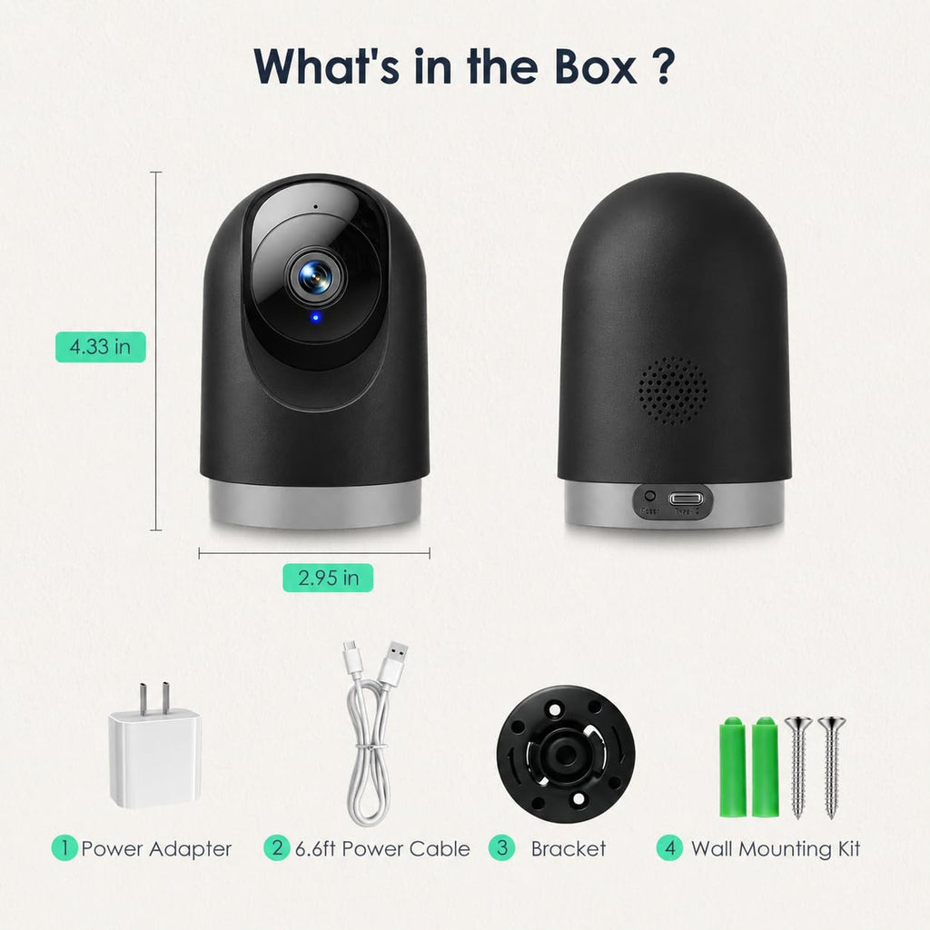 2K Indoor Camera with Motion Tracking T9943