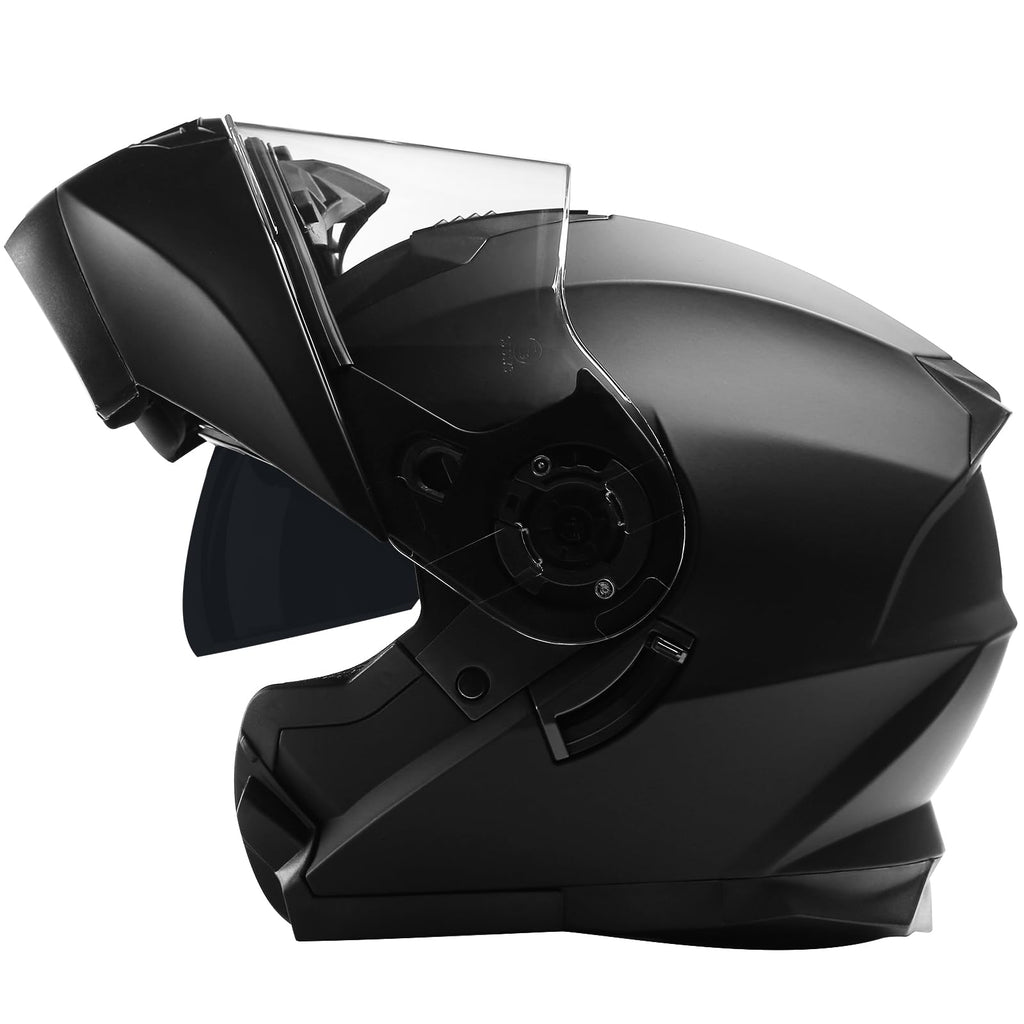 Modular Motorcycle Helmet Flip Up Anti-Fog Lens L6617