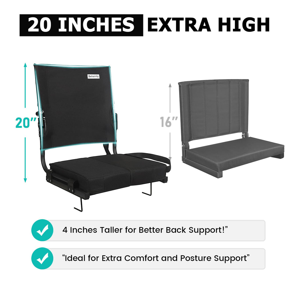 Portable Folding Stadium Seat with High Back D241