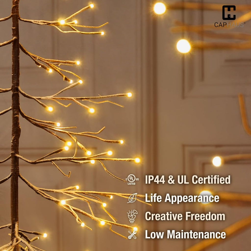 8 Ft Pre-Lit Twinkling Christmas Tree with Lights A9467