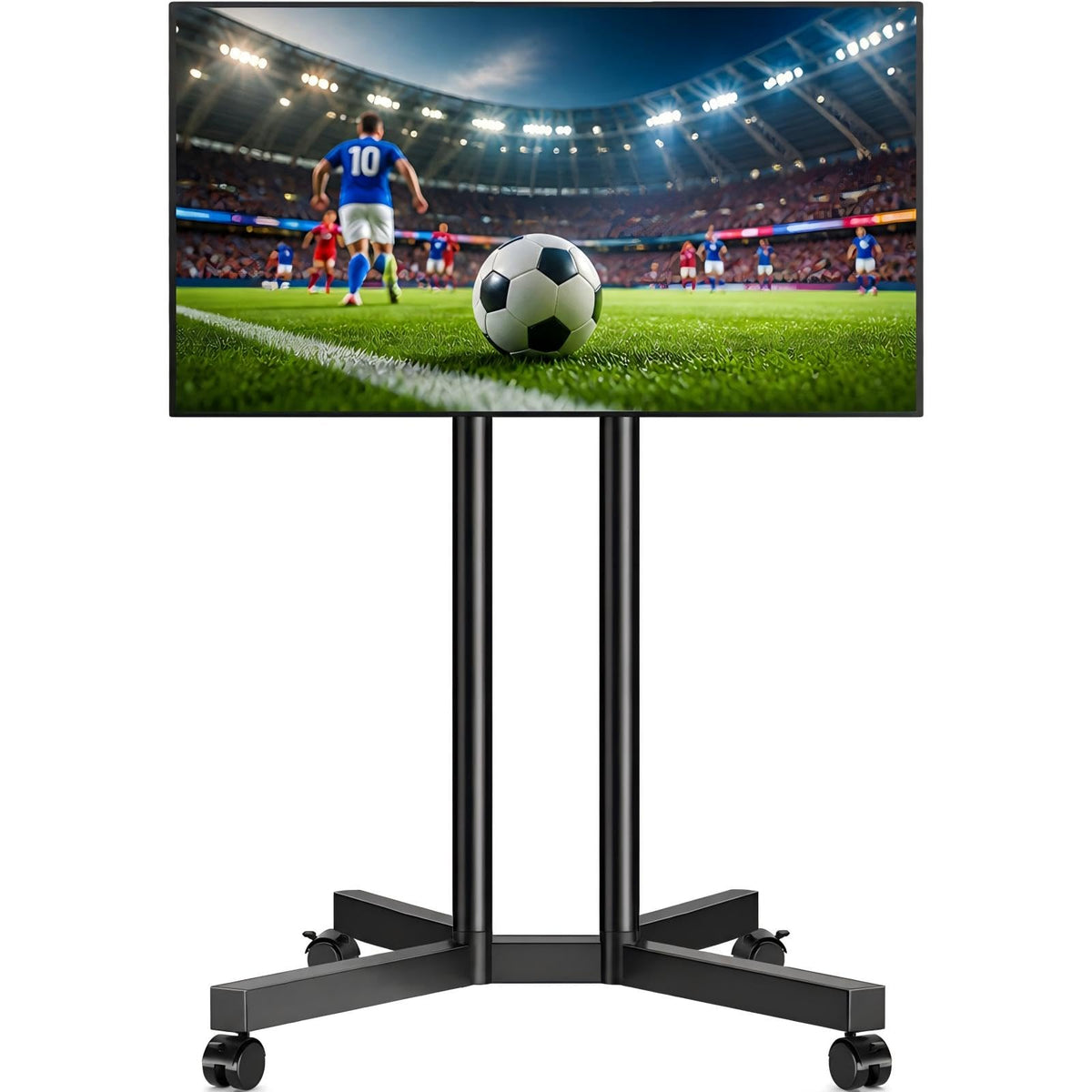 Dual-Pole Rolling TV Stand for 32-75 inch TVs V600