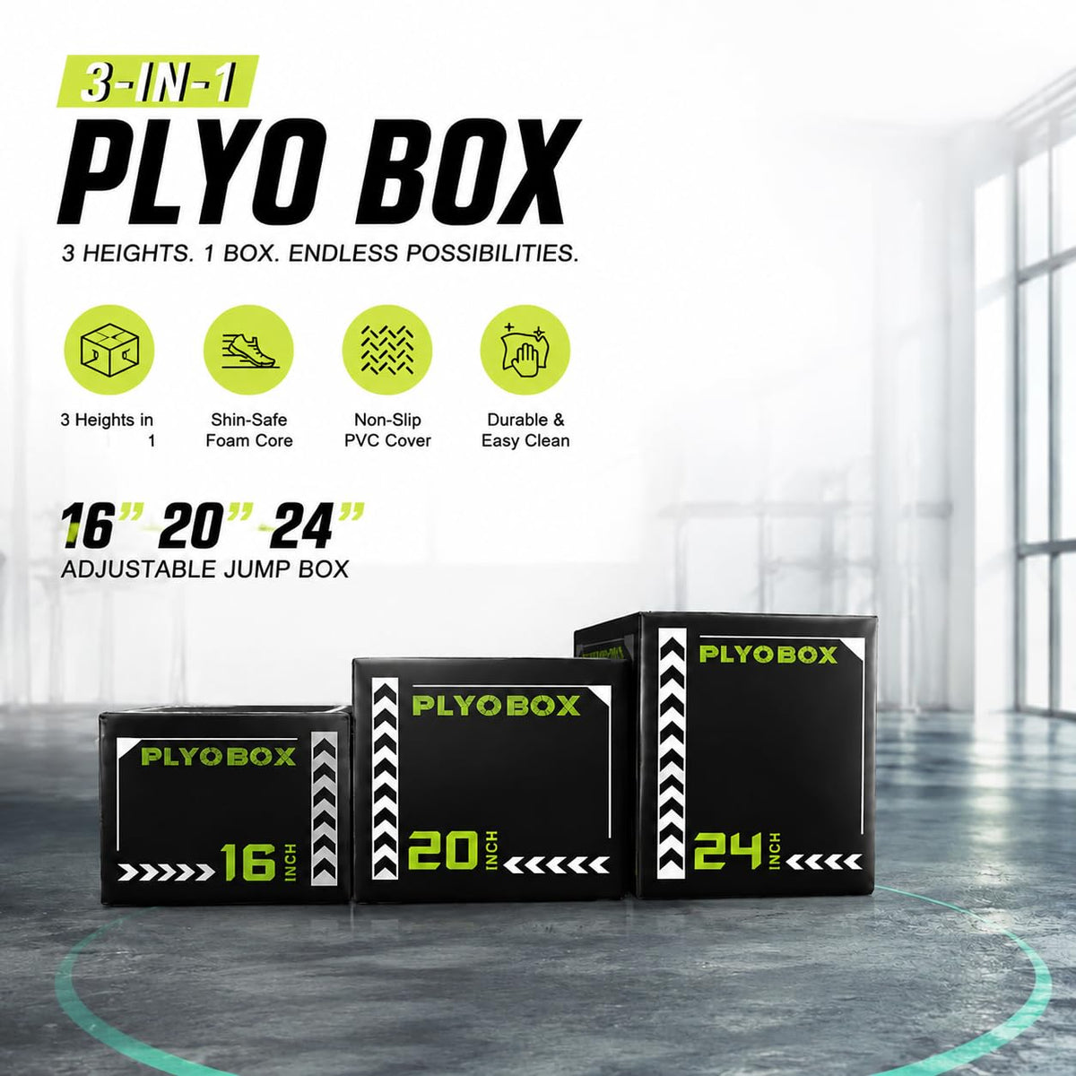 3 in 1 Foam Plyo Box Z8274