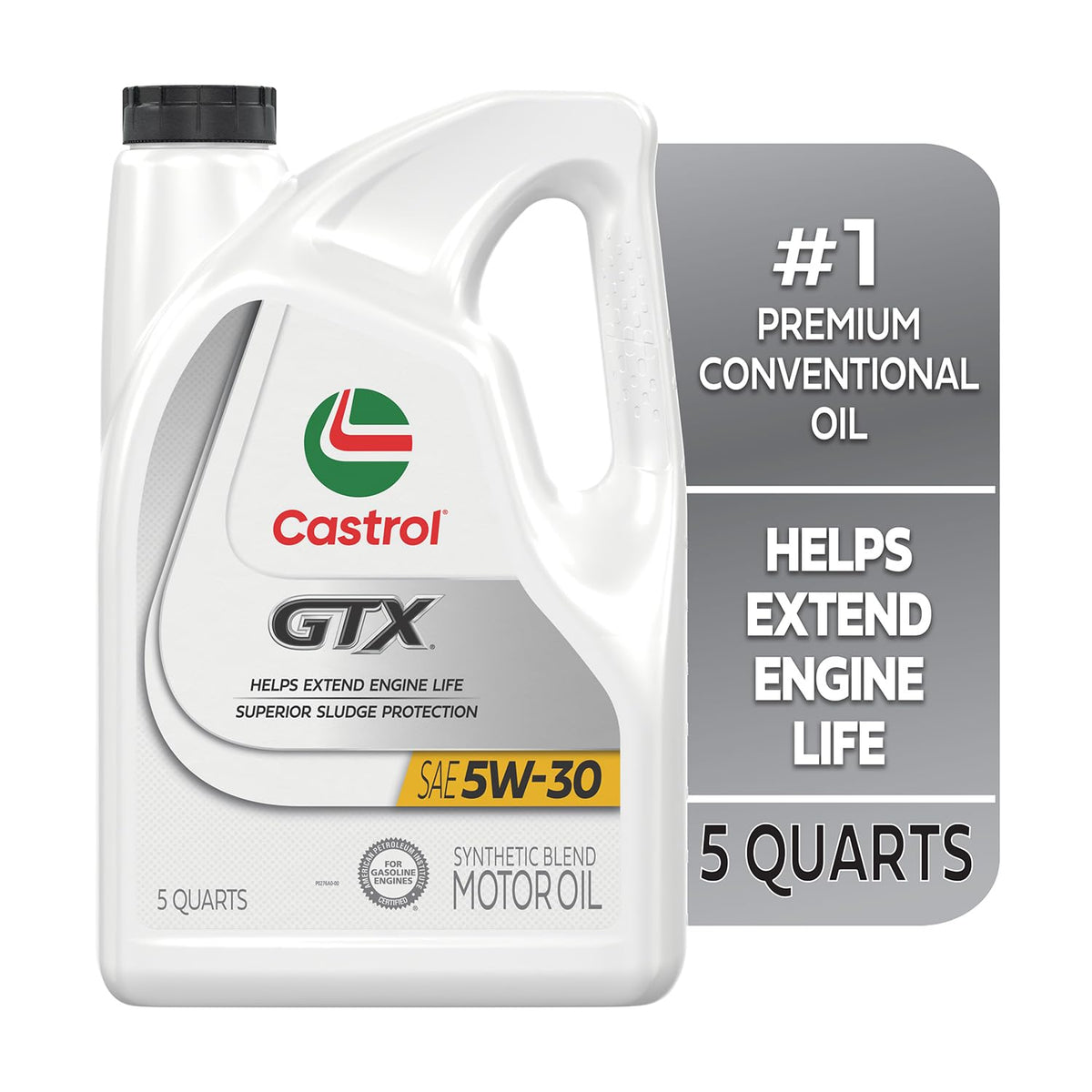 5W-30 Synthetic Blend Motor Oil, 5 Quarts T3450