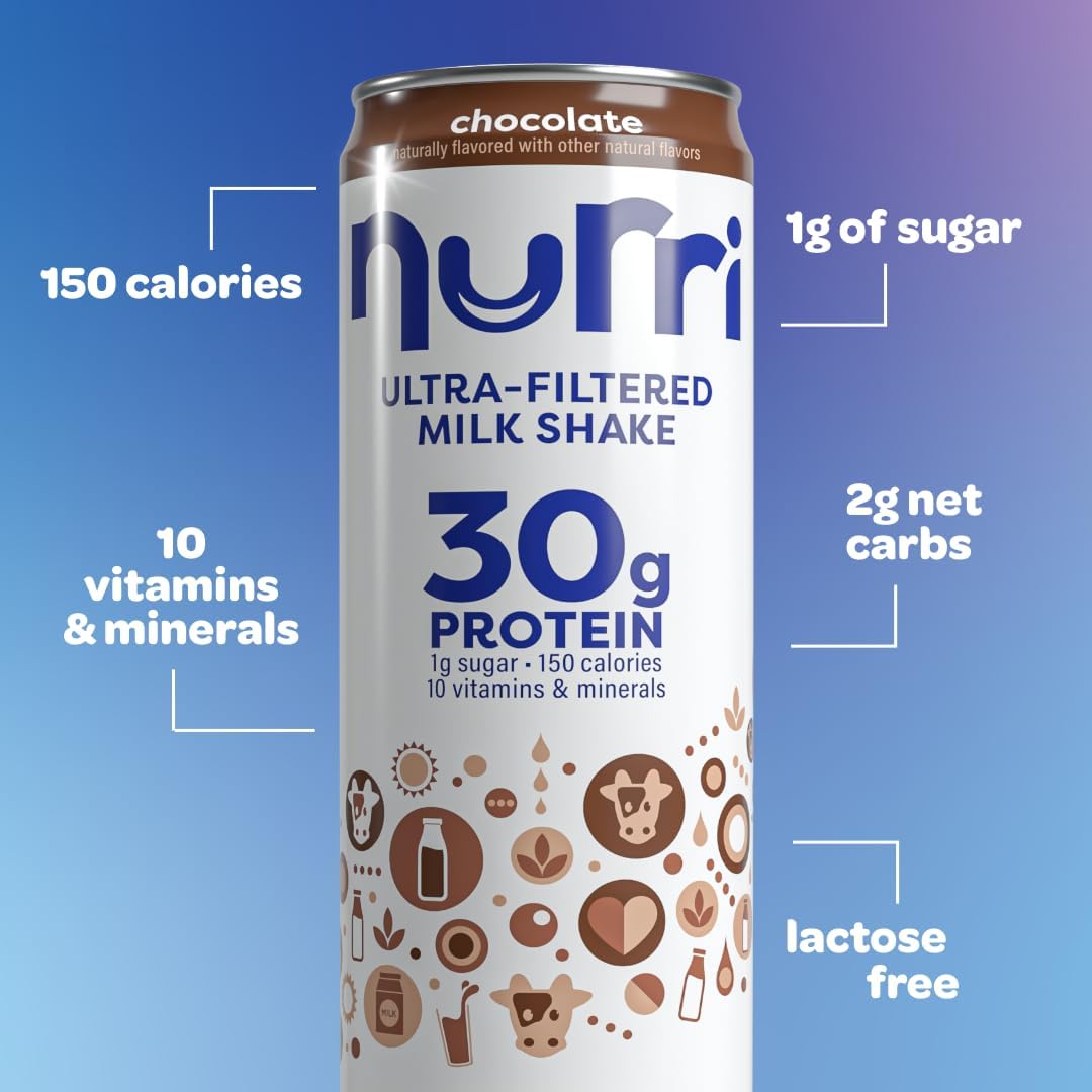 Milk Chocolate Protein Shake, 30g Protein, Lactose Free, 12 Pack C2871