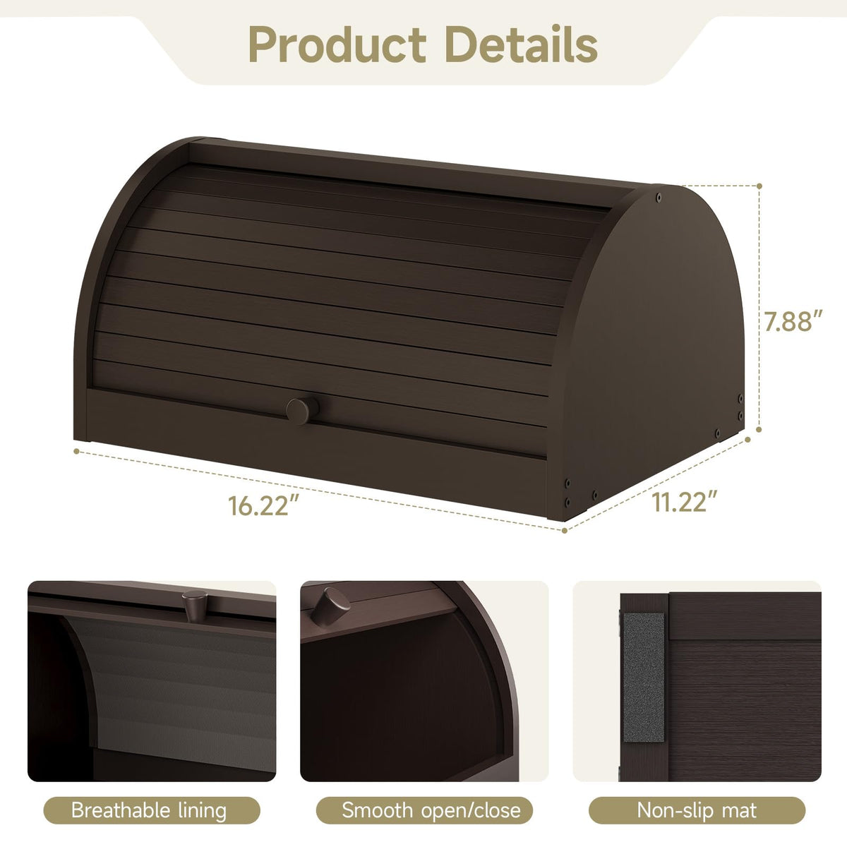 Roll-Top Bread Box W951012