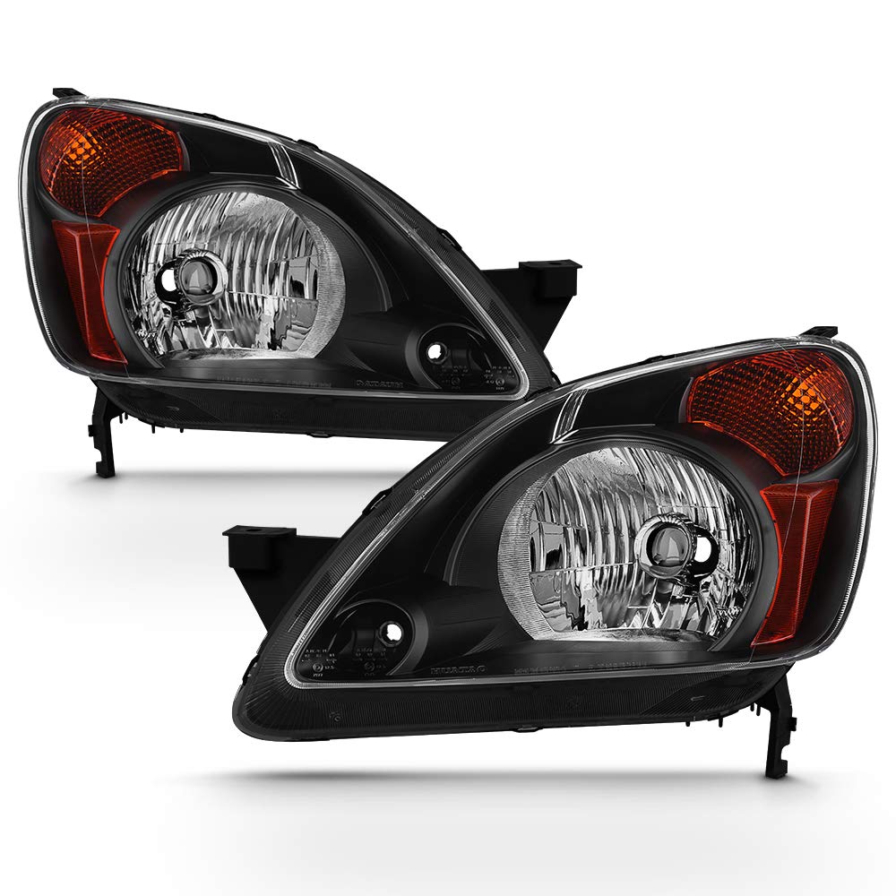 2002-2004 Honda CRV Black Housing Headlights Driver & Passenger M773271
