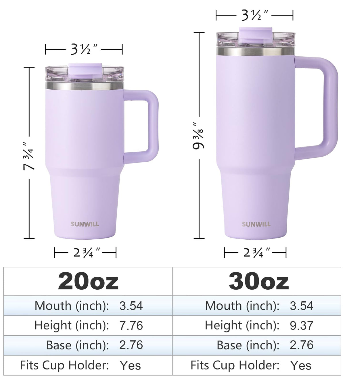 20 oz Insulated Stainless Steel Tumbler with Handle and Straw V836142