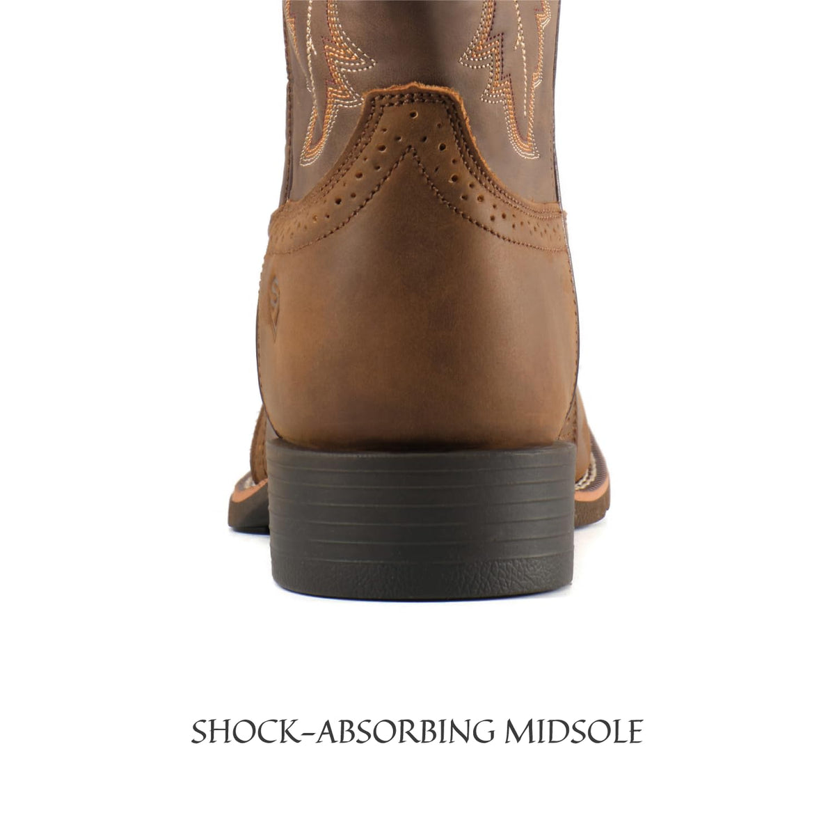 Western Cowboy Boots Square Toe with Embroidery T7547