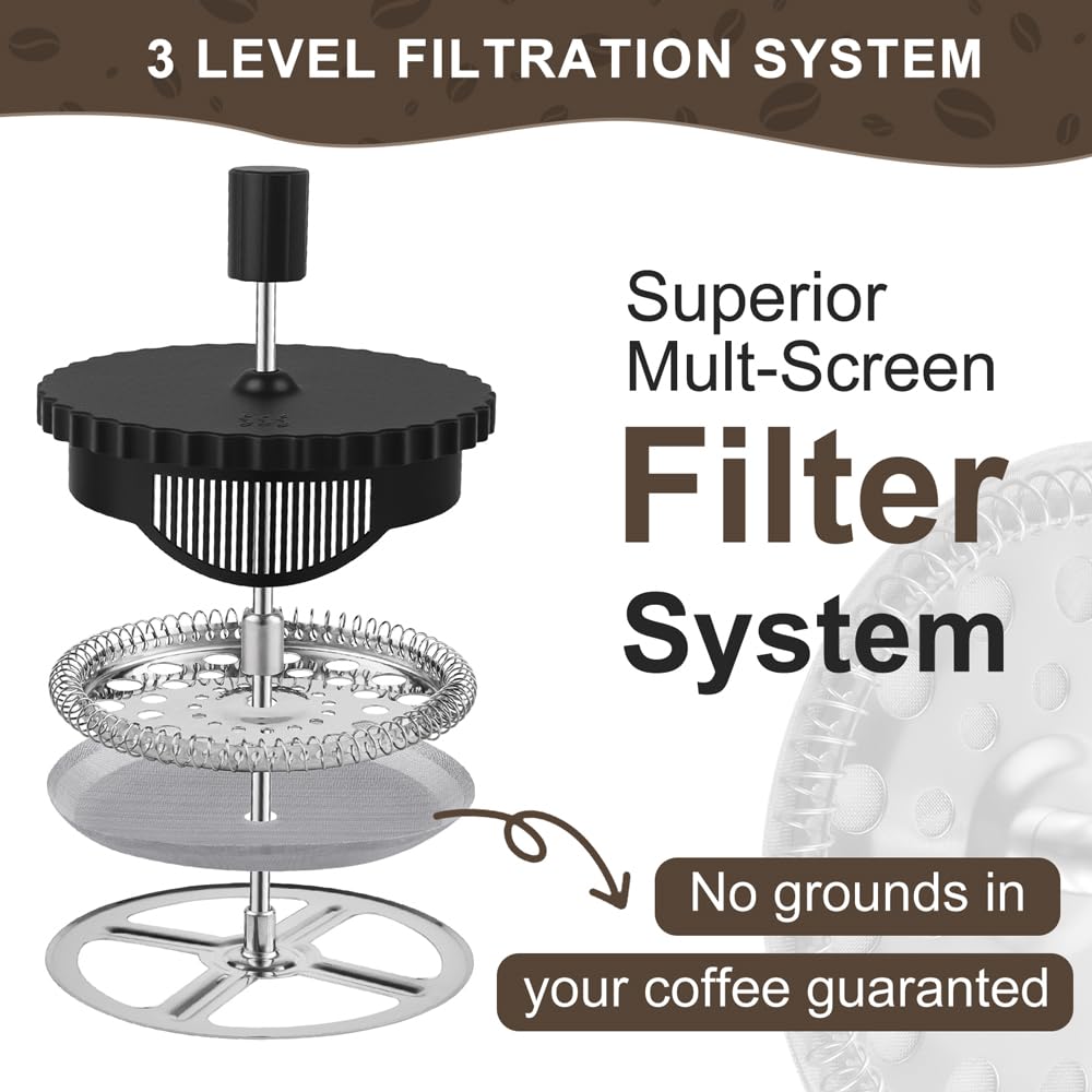 12 oz Heat Resistant Borosilicate Glass French Press K293