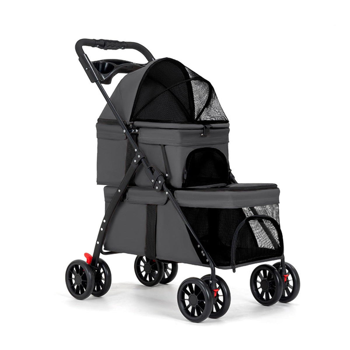 Double Dog Stroller for Medium Small Dogs and Cats K440