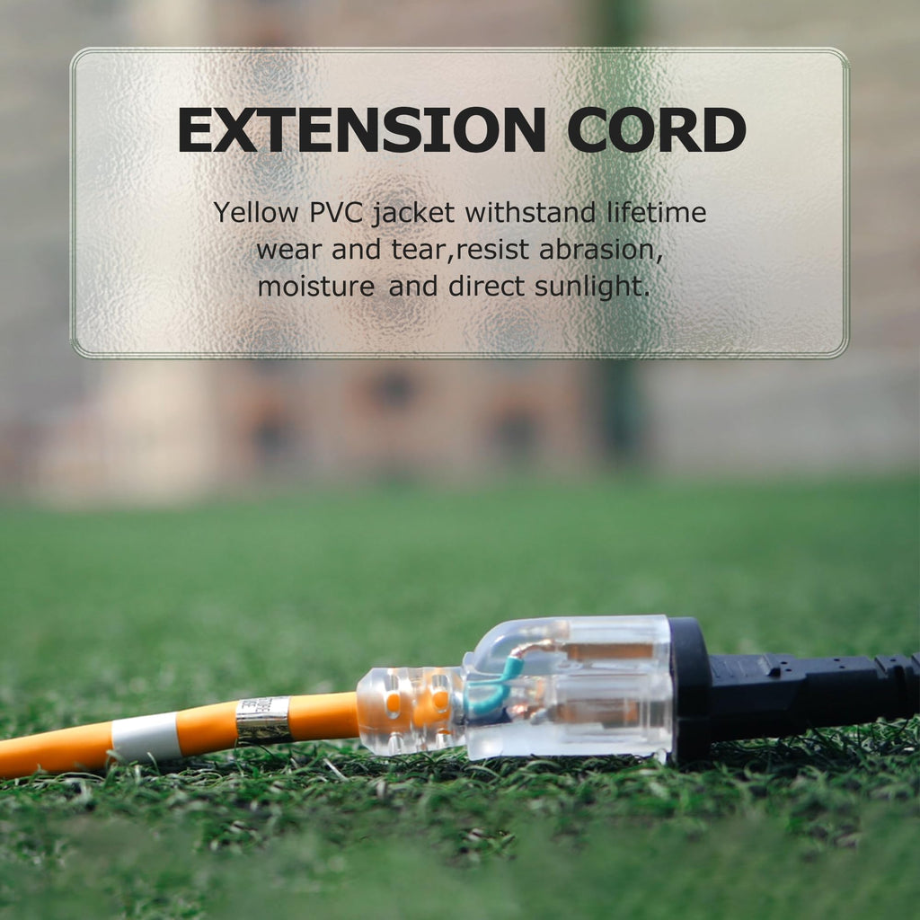 Yellow 12 Gauge 10 ft Extension Cord J97155