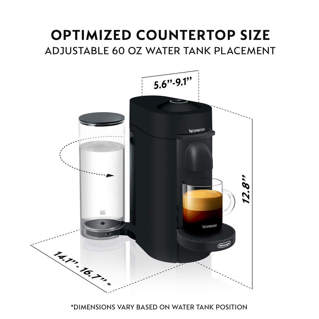 Matte Black Coffee Machine with Milk Frother P740428