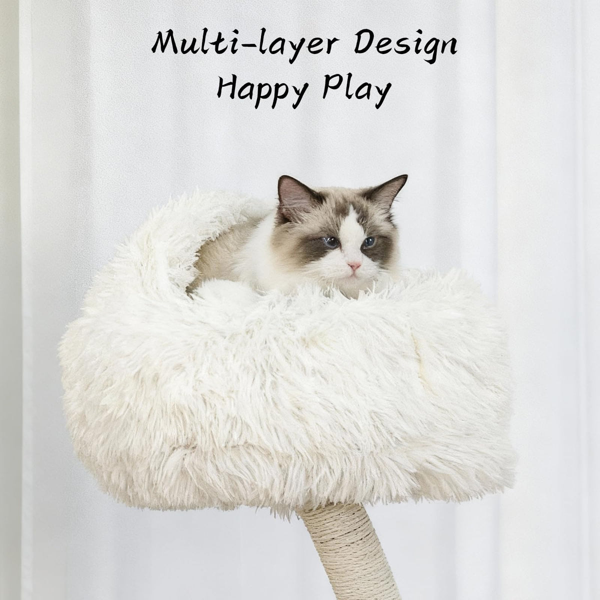 Solid Wooden Cat Tree Q5670