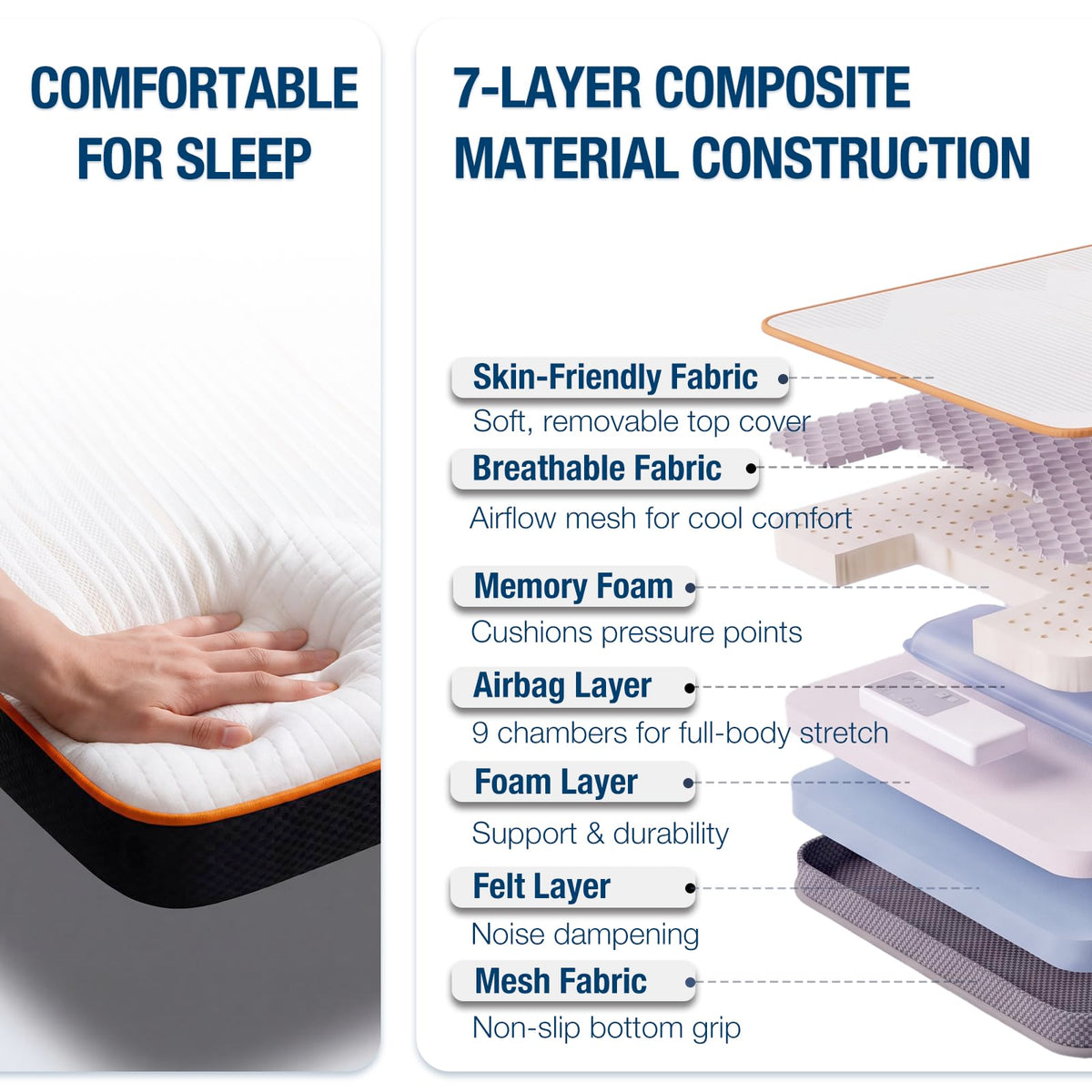 Twin XL Heating Massage Mat G575