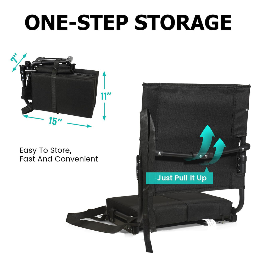 Portable Folding Stadium Seat with High Back D241
