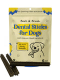 Natural Dental Chews for Dogs, Mint & Apple Flavor, 8 Count W917414