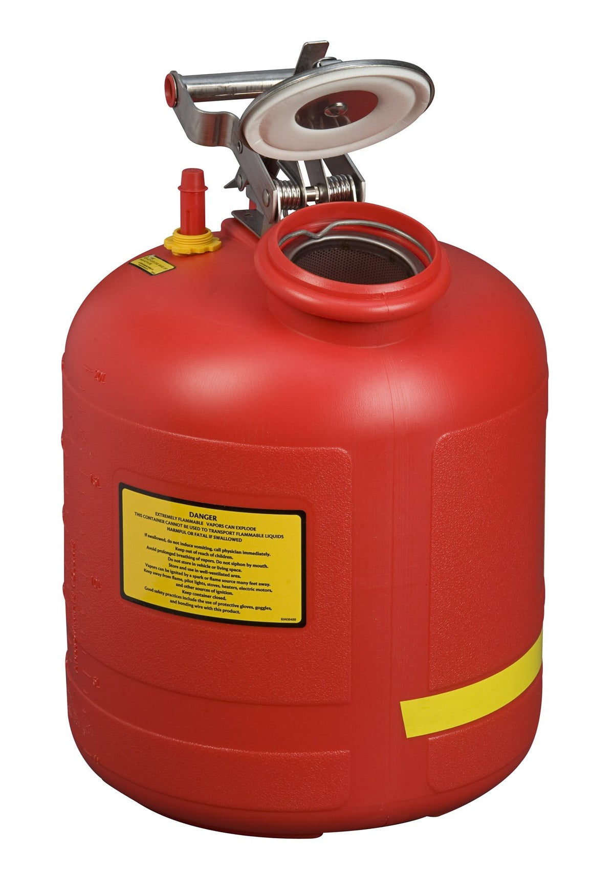 Polyethylene Safety Liquid Disposal Can with Stainless Steel B89045