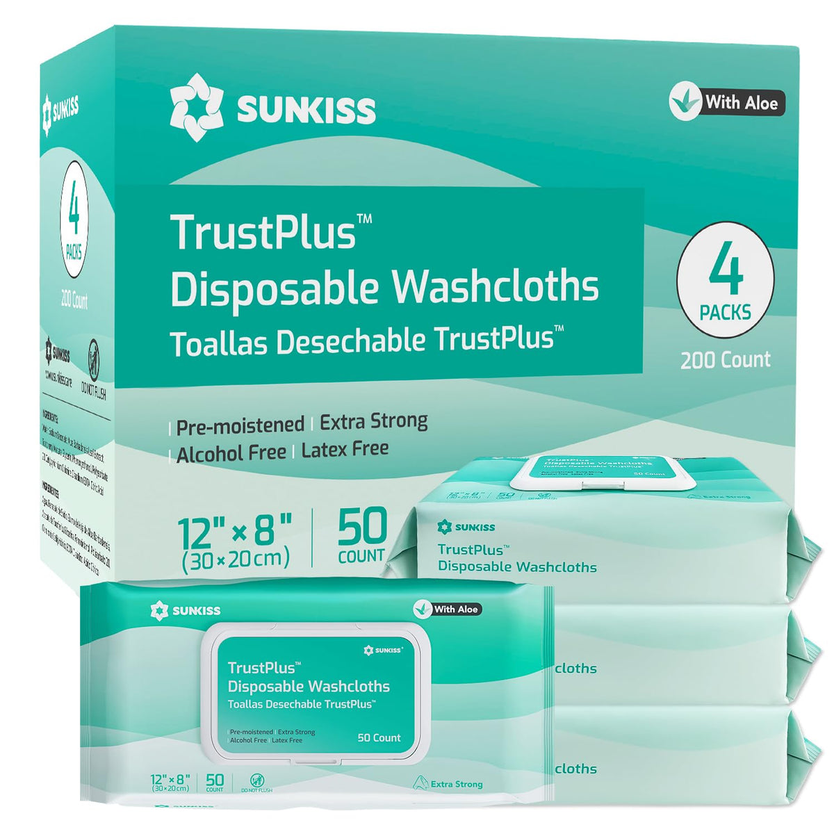 Adult Diapers Small/Medium 15 Count & Wet Wipes 200 Count Z919541