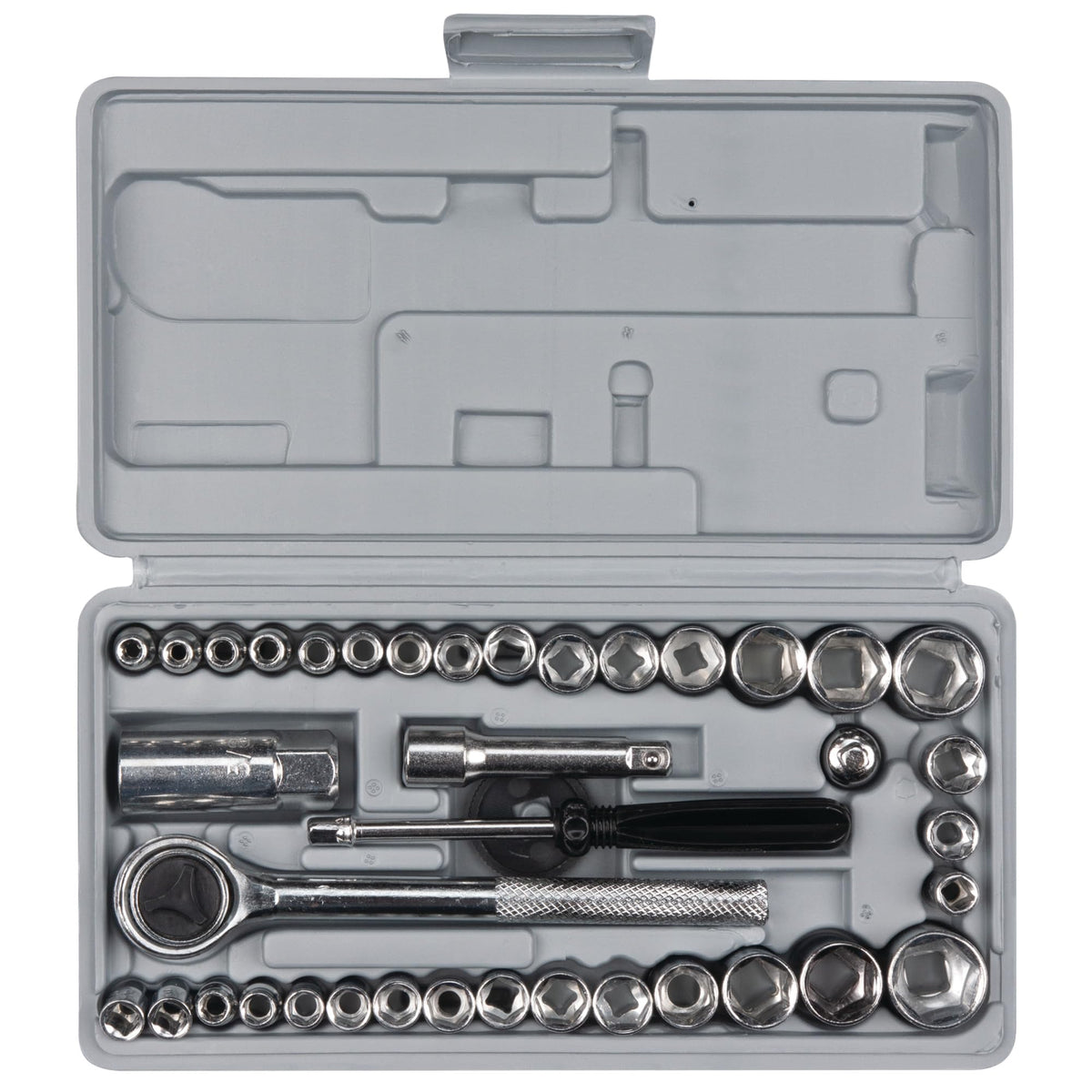 40-Piece SAE and Metric Socket Wrench Set W2083