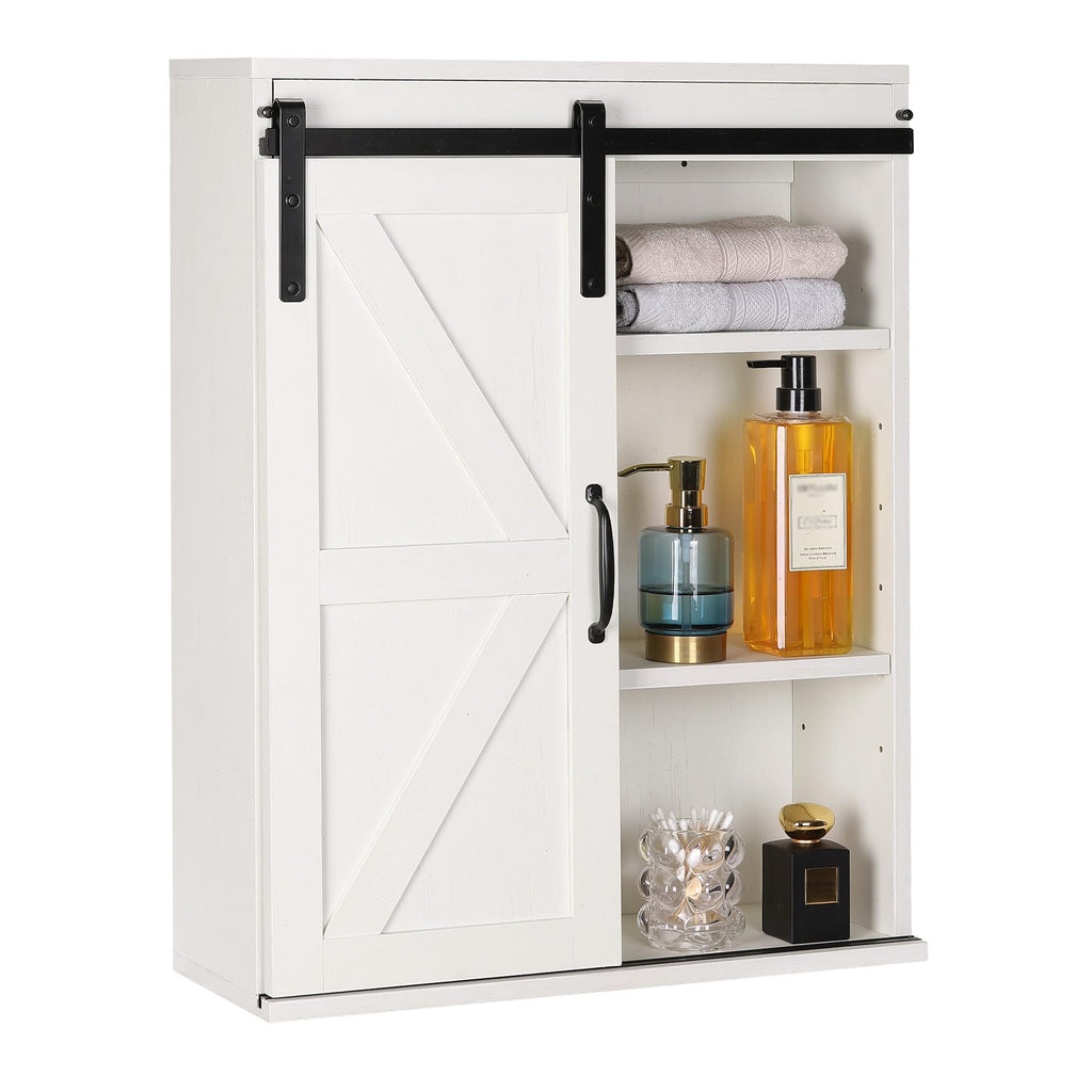 Wall Cabinet with Sliding Barn Door H10324