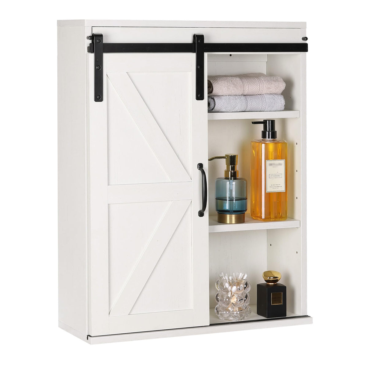 Wall Cabinet with Sliding Barn Door H10324