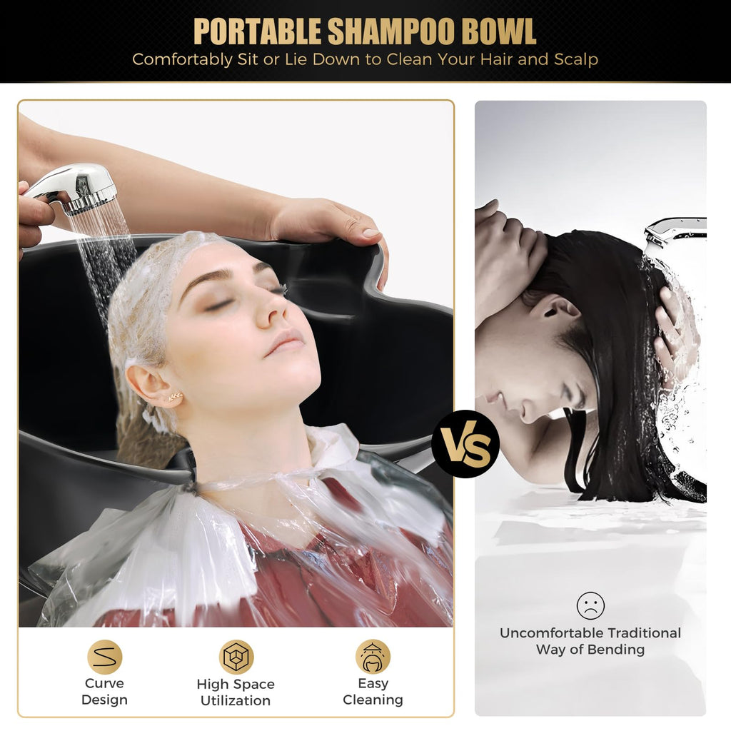 Portable Shampoo Bowl with Electric Pump O5457