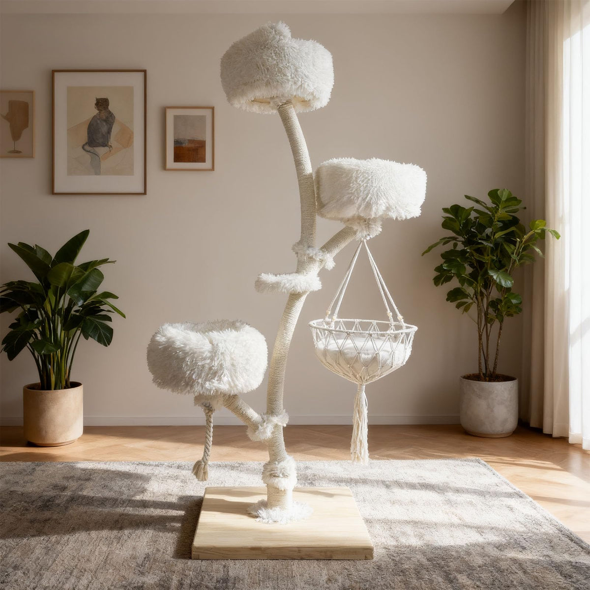 Solid Wooden Cat Tree Q5670