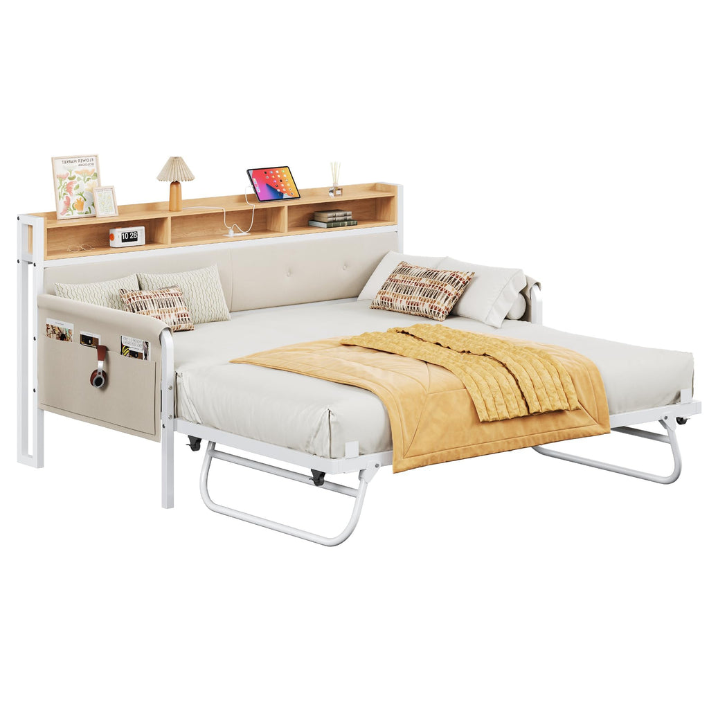 White Daybed with Trundle A397834