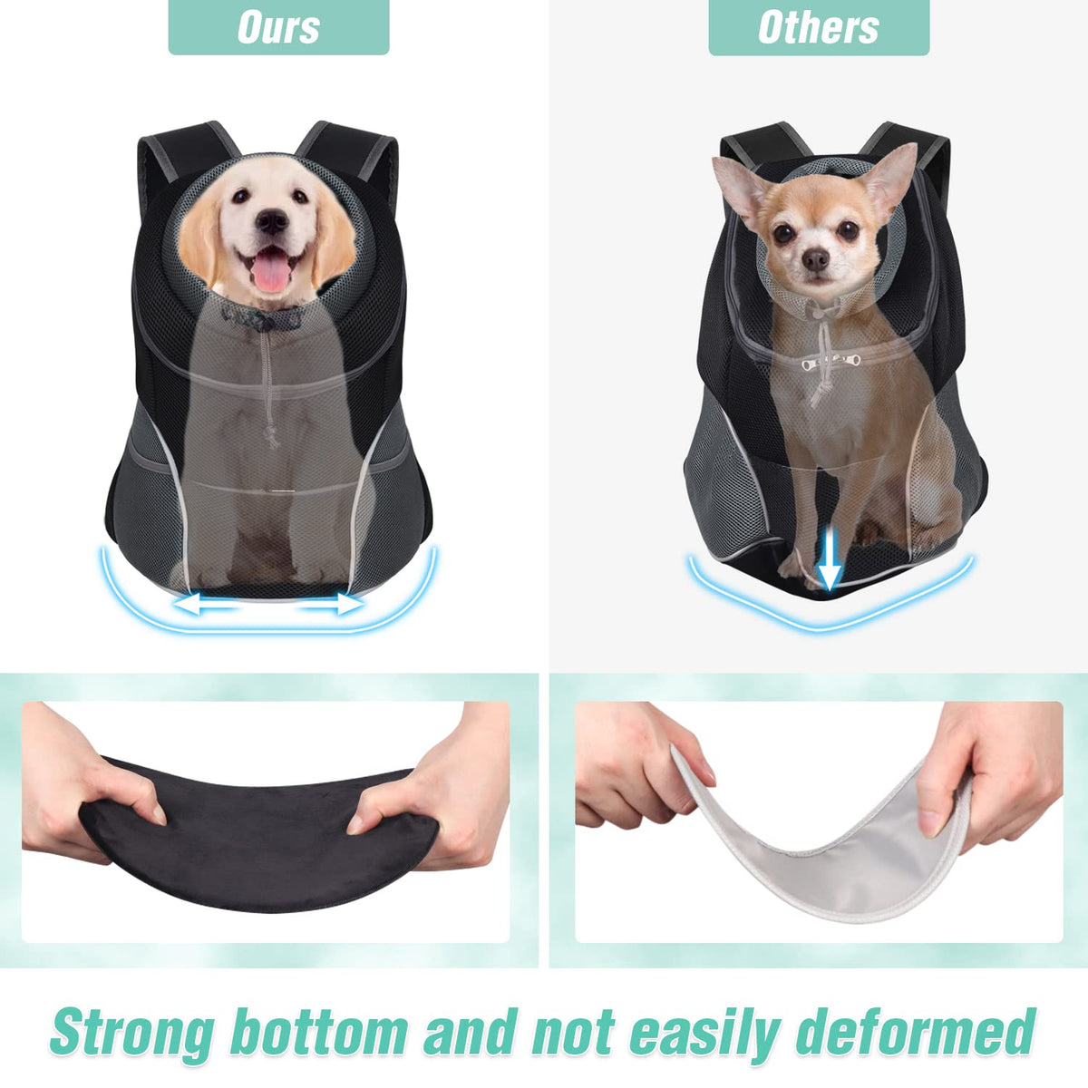 Adjustable Breathable Dog Carrier Backpack A3372
