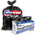 55 Gallon Heavy Duty Trash Bags, 50 Ct, Black, 1.2 Mil E9516