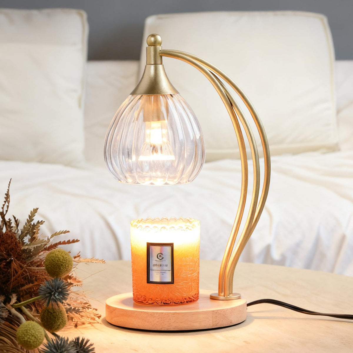 Dimmable Candle Warmer Lamp with Timer C8221