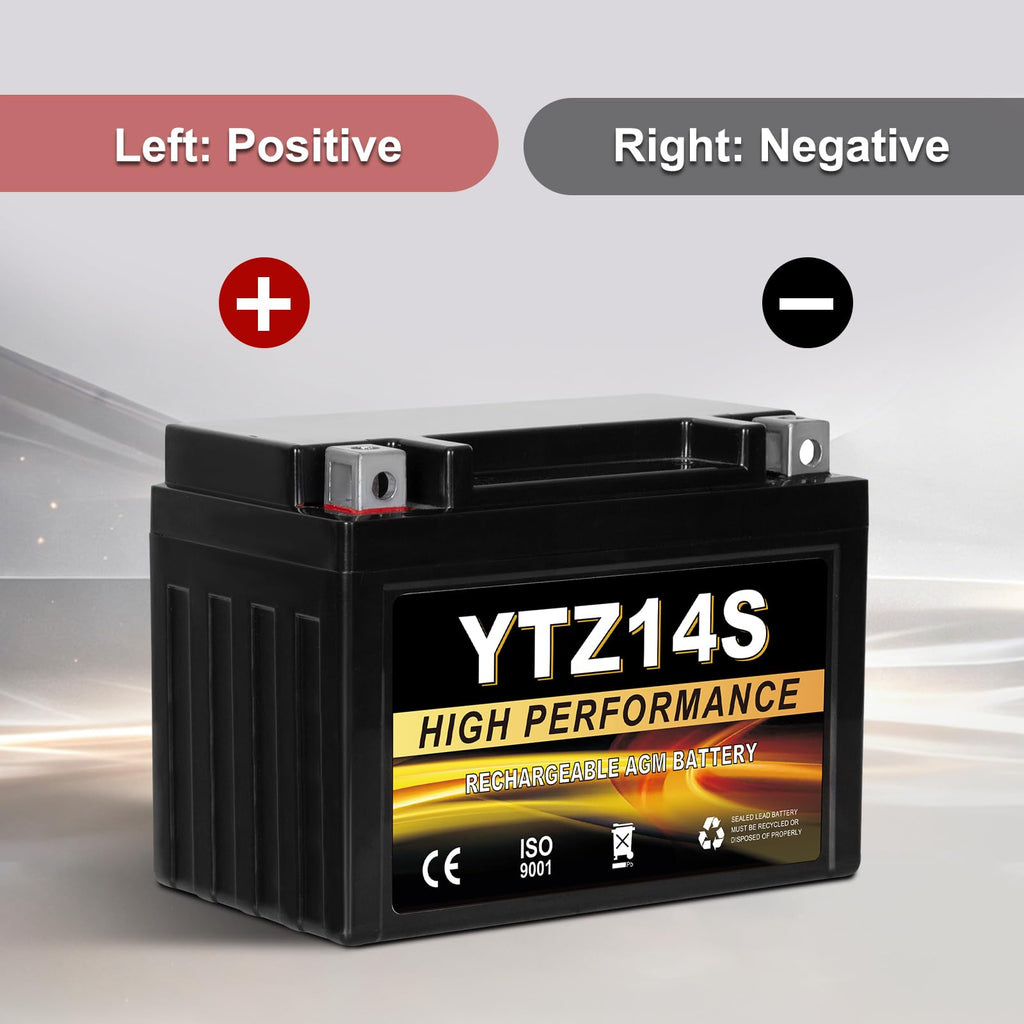12V 11.2Ah AGM Sealed Motorcycle Battery W775265