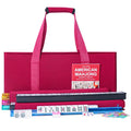 American Mahjong Set 166 White Tiles with Red Bag and Racks L635100