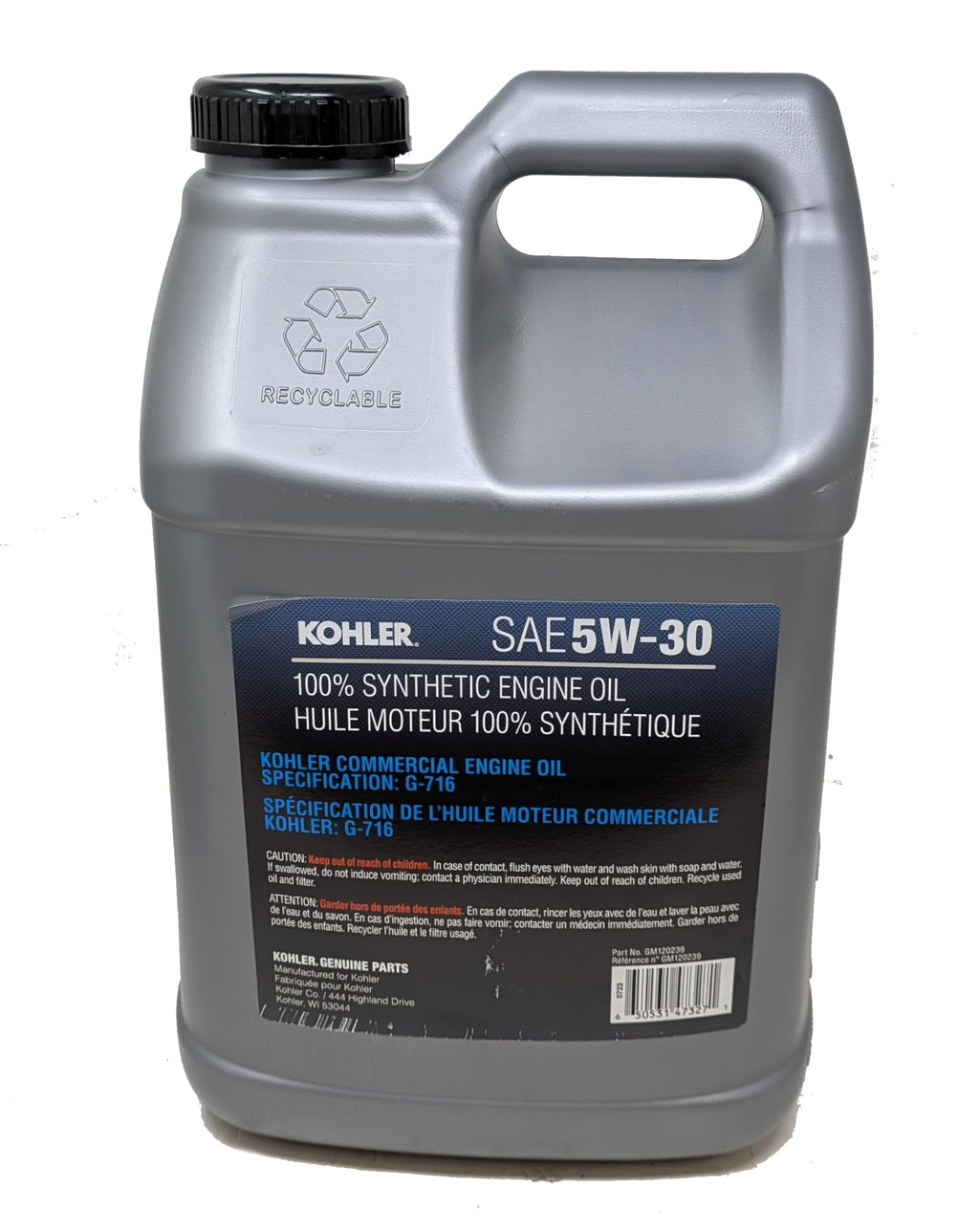 5W-30 Full Synthetic Oil 2.5 Gallon Bottle S305