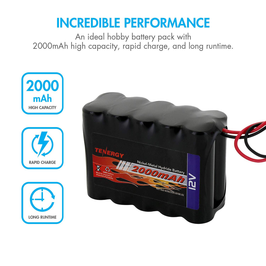 12V 2000mAh NiMH Rechargeable Battery Pack X31271