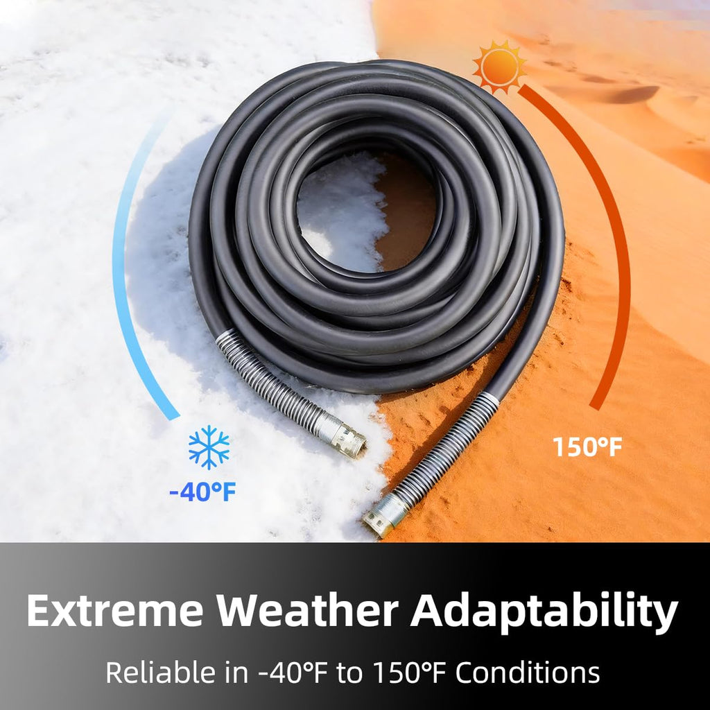 100FT x 3/4" Heavy Duty Rubber Garden Hose G1655