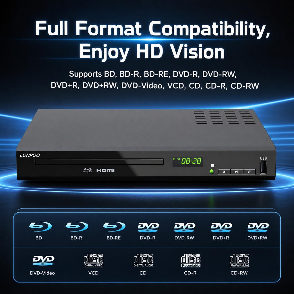 Full HD DVD Player HDMI with Dolby Digital TrueHD/DTS U759
