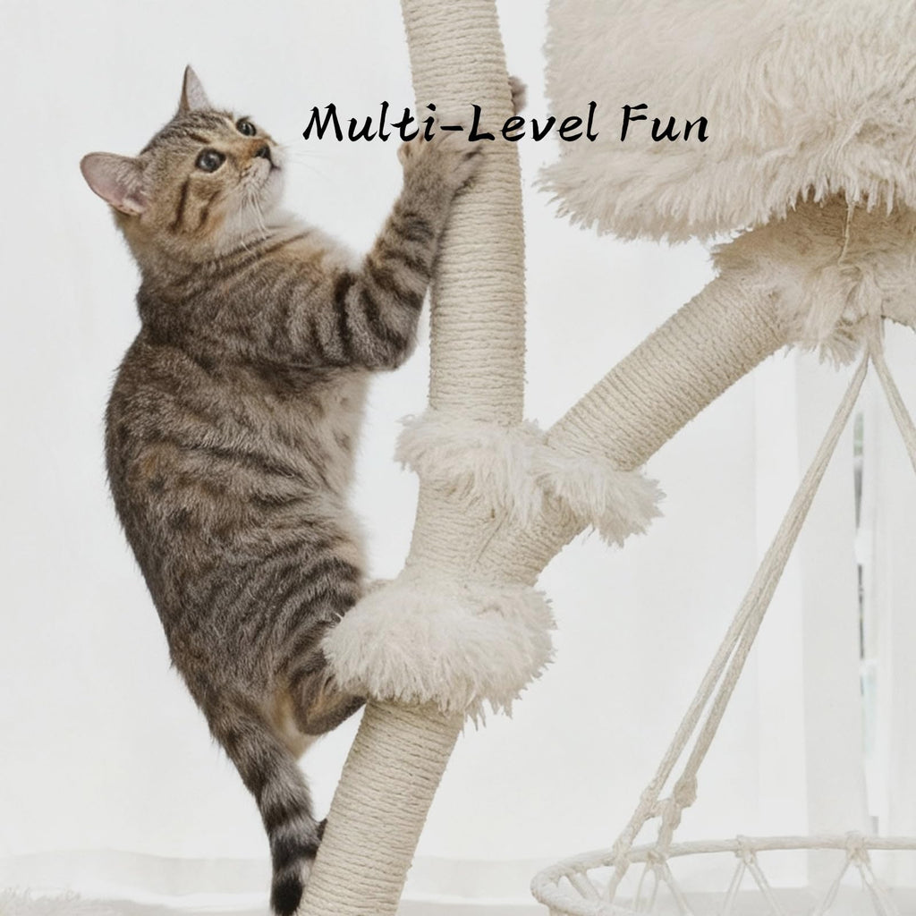 Solid Wooden Cat Tree Q5670