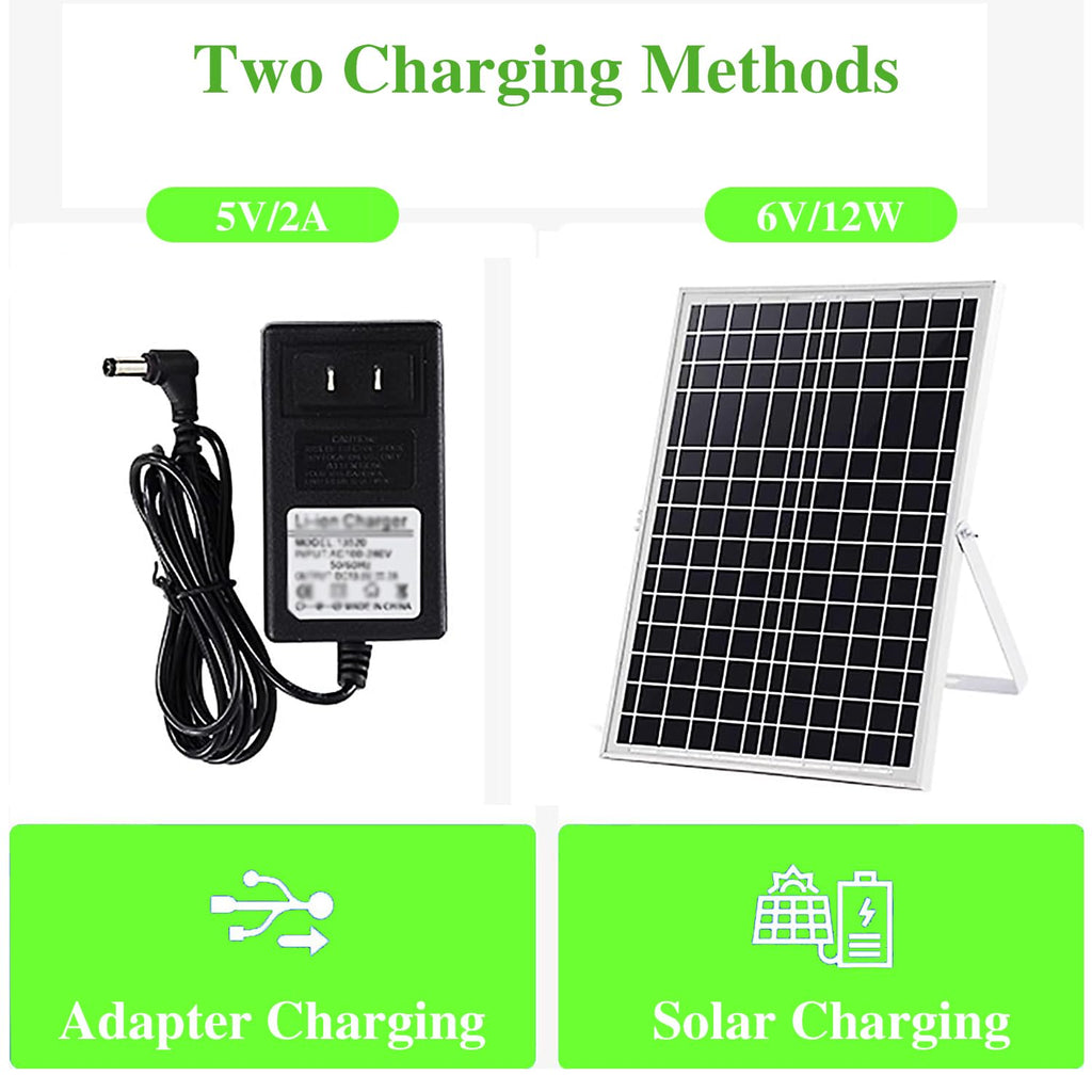 16" Oscillating Solar Floor Fan, Height Adjustable, 10000mah Battery, 3 Speeds, White Z72976